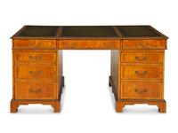 A George III Style Mahogany Partner's Desk