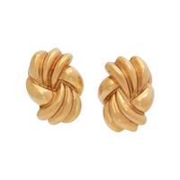 TIFFANY & CO., YELLOW GOLD EARRINGS