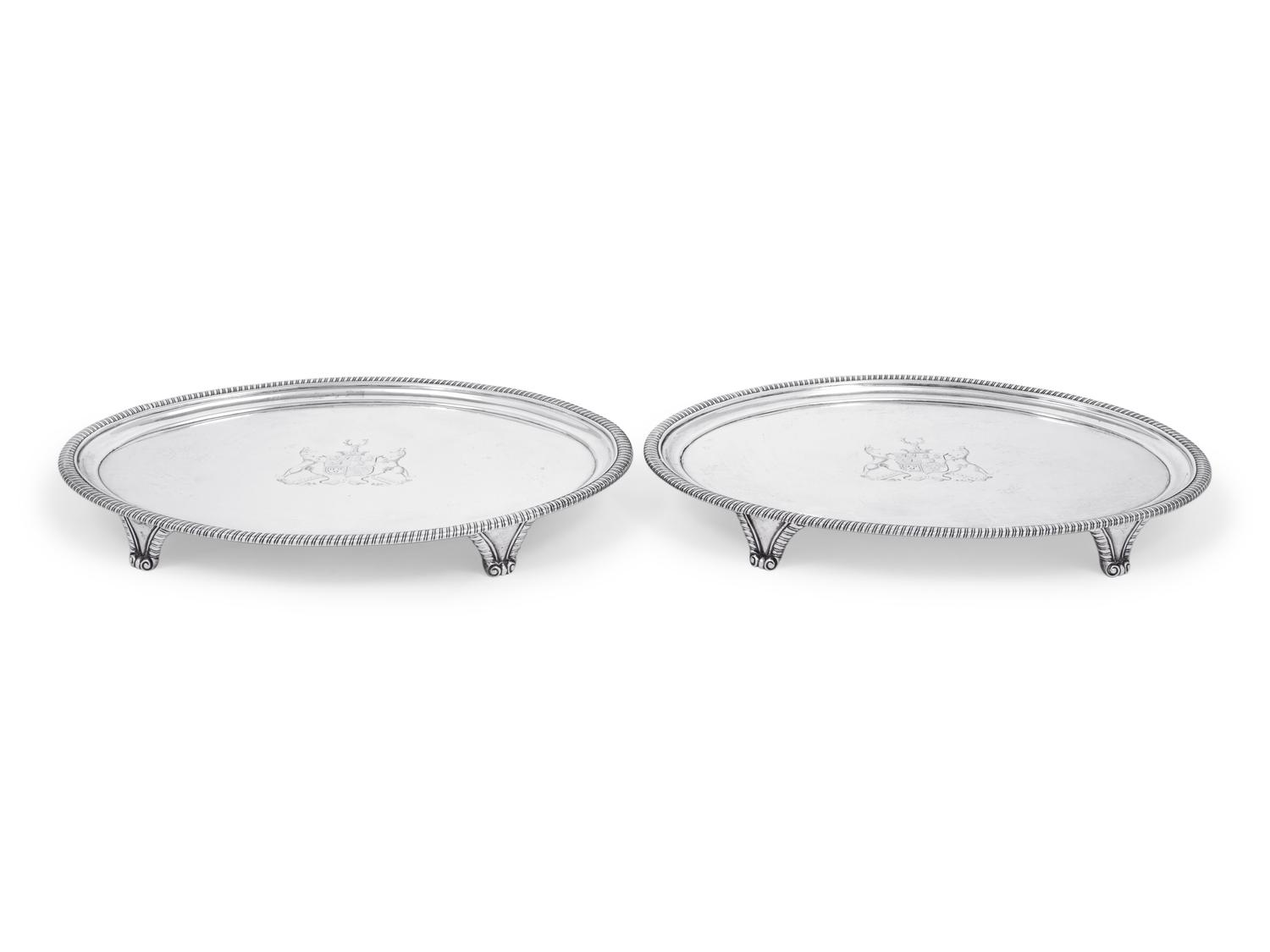 A Pair of George III Silver Waiters