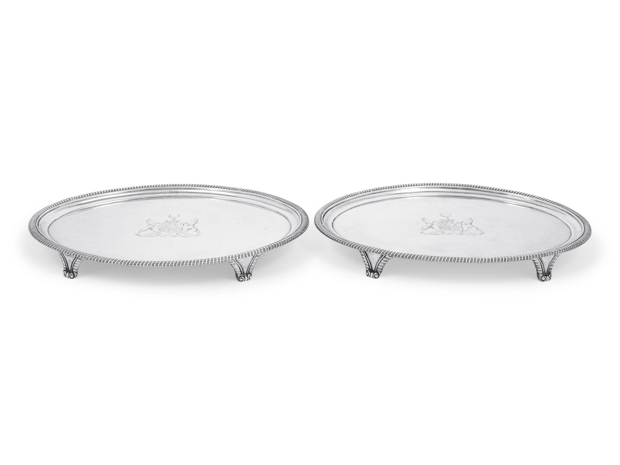 A Pair of George III Silver Waiters