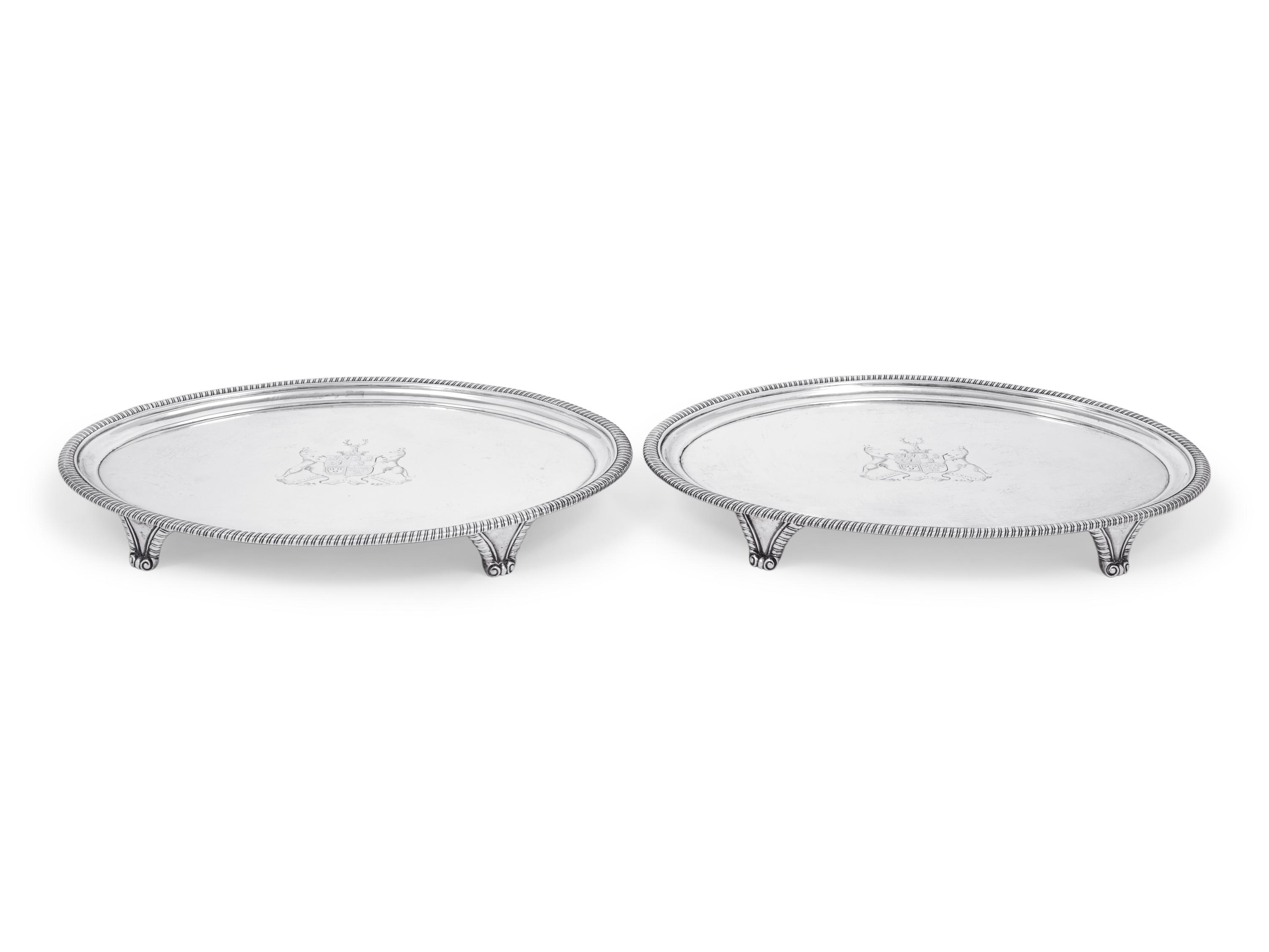 A Pair of George III Silver Waiters