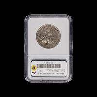 An 1861-O Seated Liberty: SS Republic Shipwreck 50c Coin [NGC Shipwreck Effect]