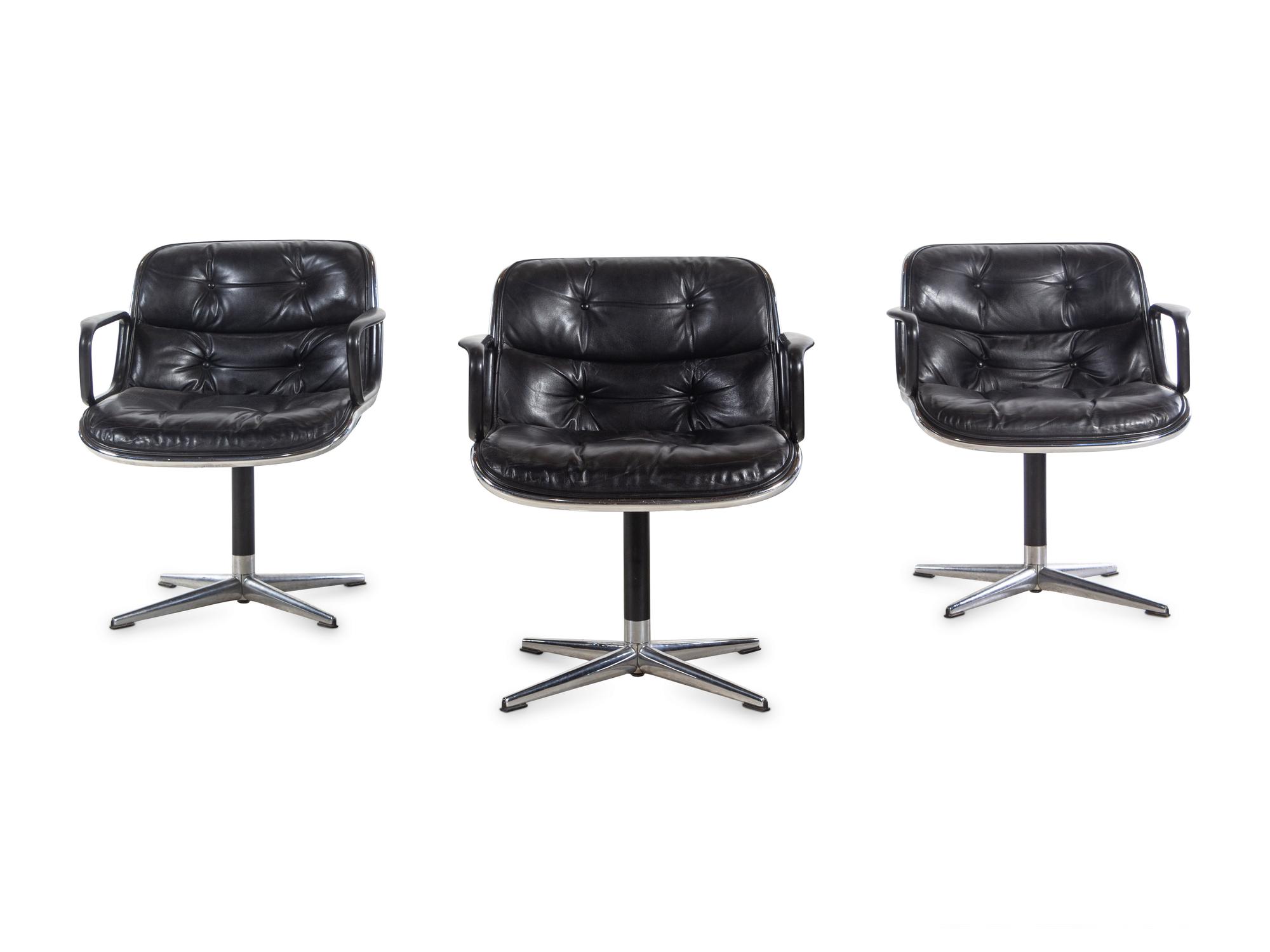 Set of Three Executive Task Armchairs Knoll, USA