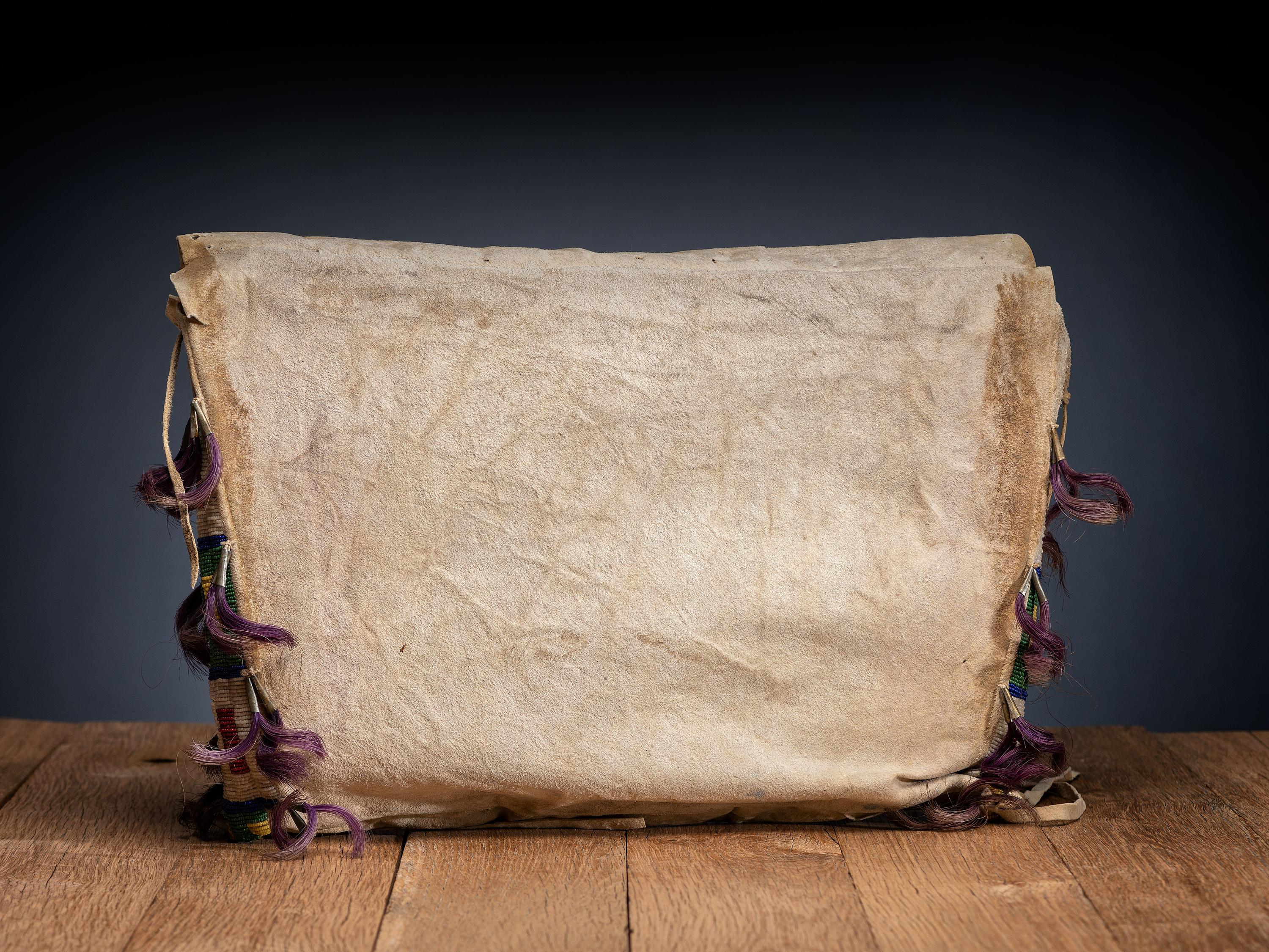 Central Plains Beaded Hide Possible Bag