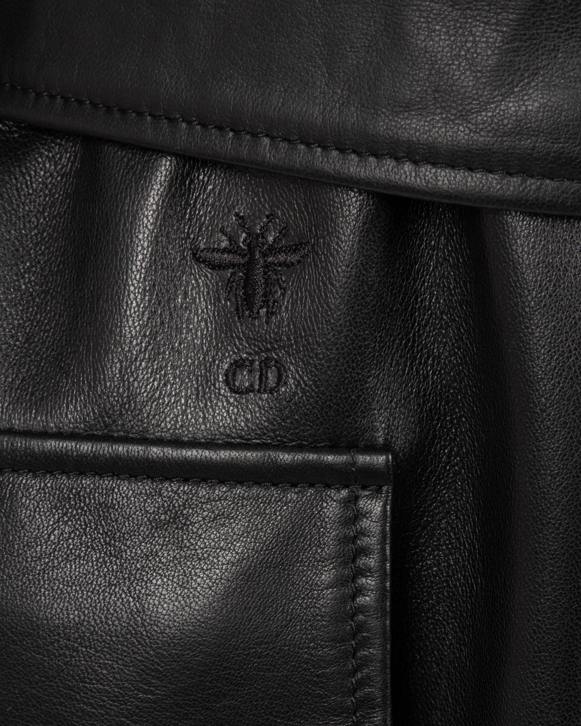 Christian Dior Lambskin Leather Trench Coat