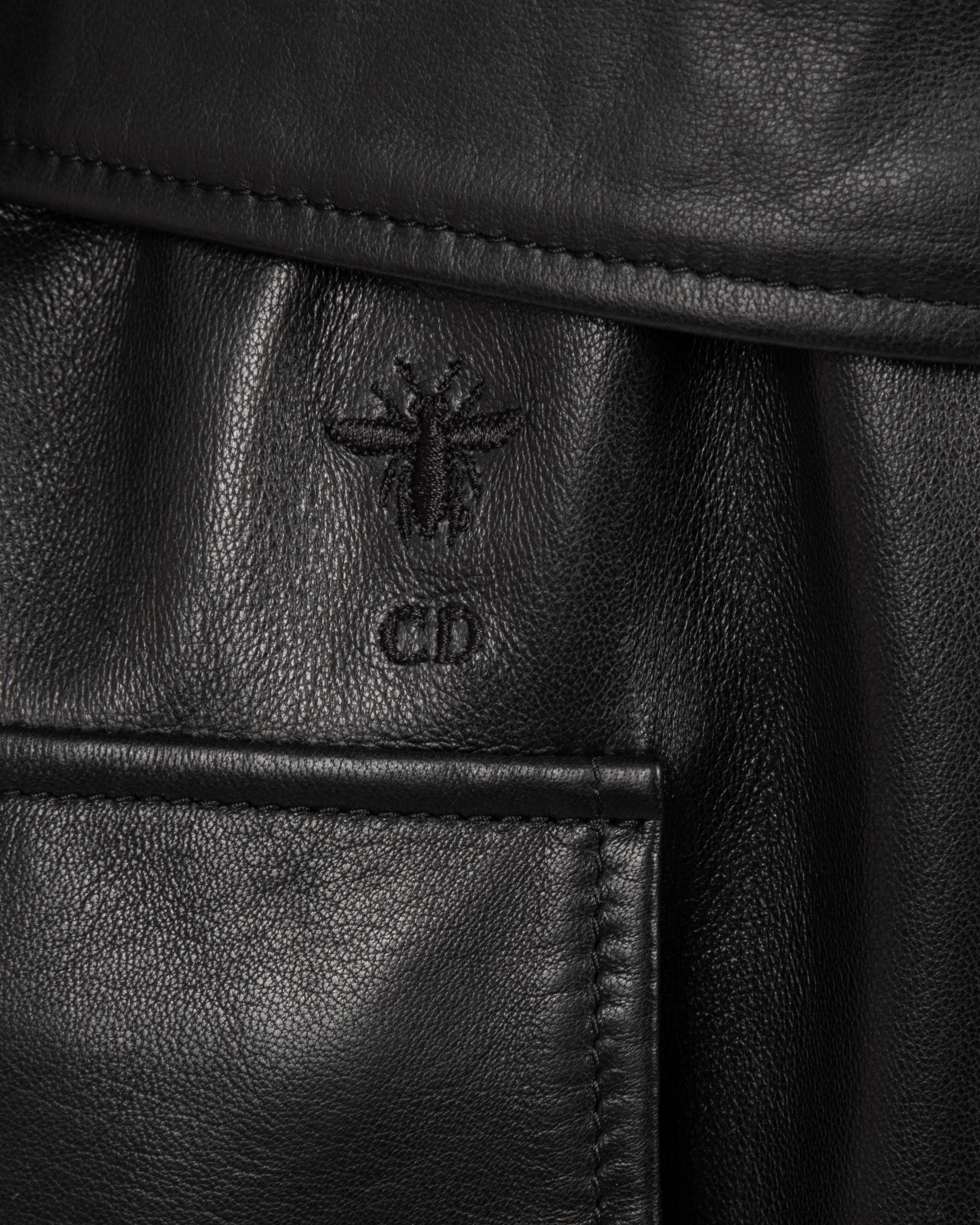 Christian Dior Lambskin Leather Trench Coat