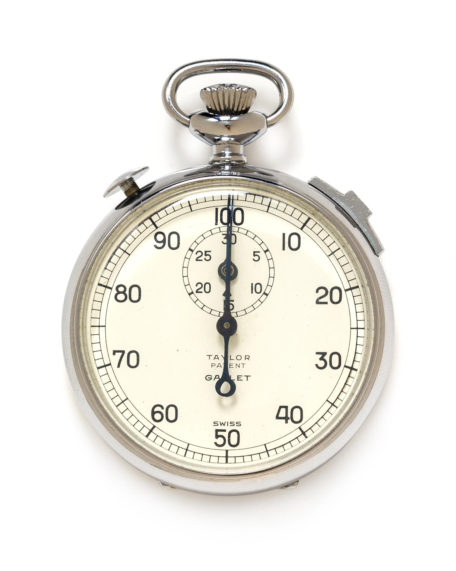 A Collection of Metal Stop Watches, Gallet, 111.60 dwts.