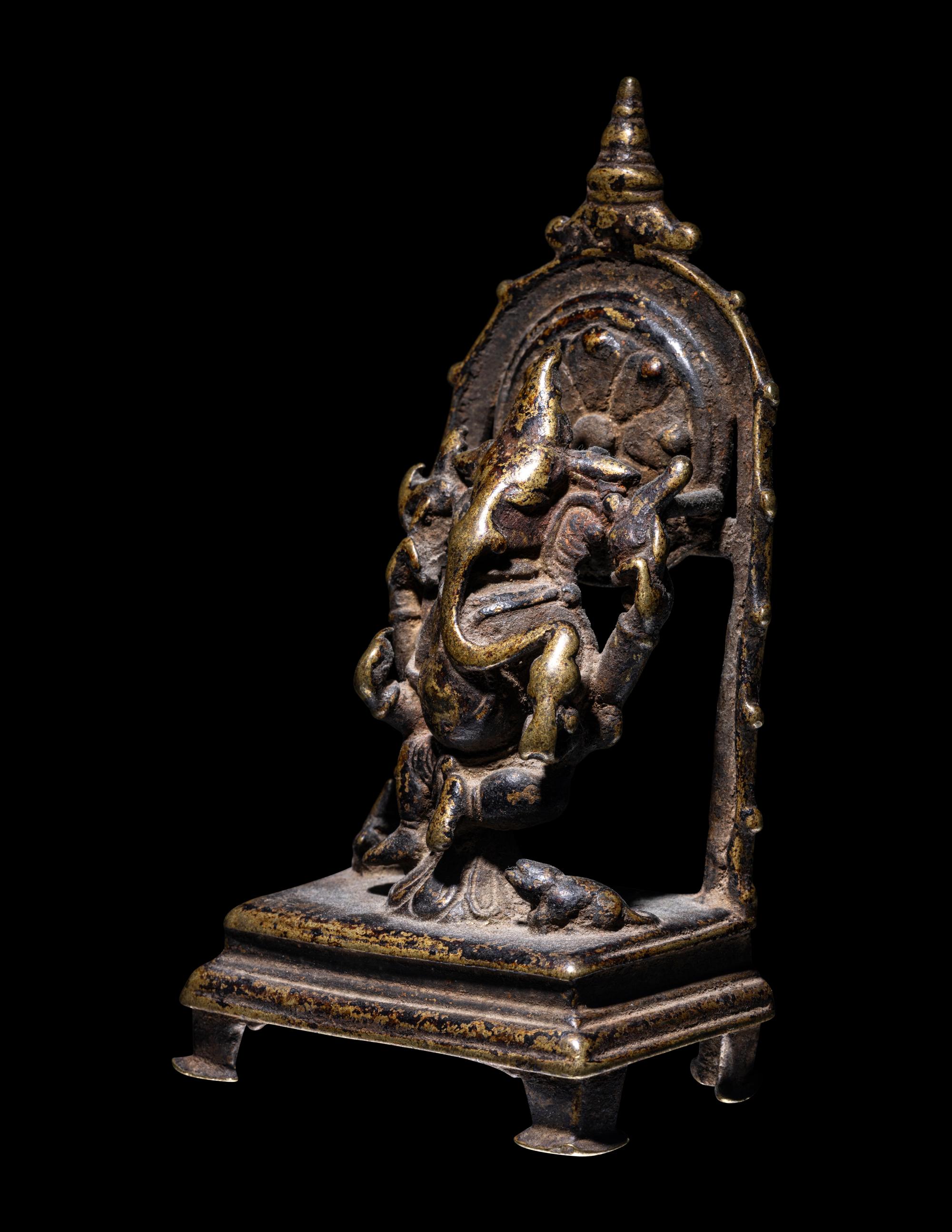 An Indian Bronze Figure of Ganesha