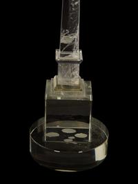 A Pair of Continental Rock Crystal Obelisks
