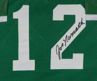 A Joe Namath Signed Autograph New York Jets Jersey Display (Beckett Authentication Services Letter),