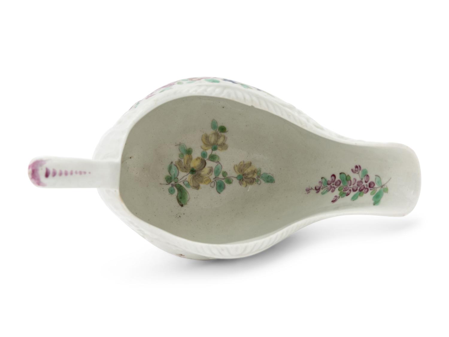 A Pair of Liverpool Porcelain Sauceboats