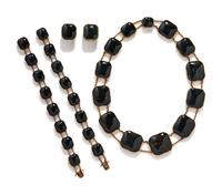 ANTIQUE, BLOODSTONE JEWELRY SUITE