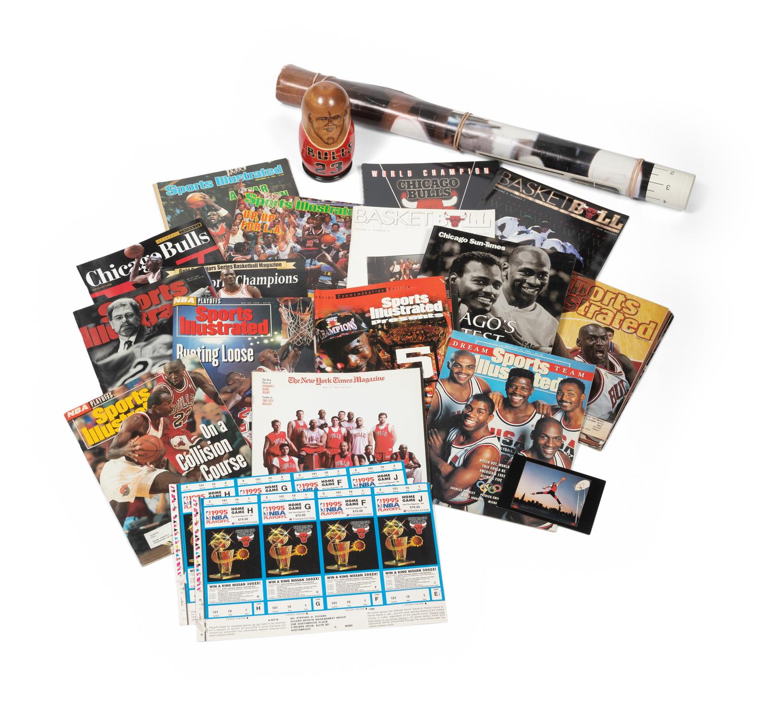 A Group of Assorted Michael Jordan Memorabilia,