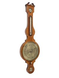 A Scottish George III Mahogany Wheel Barometer