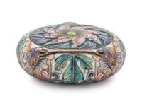 A Russian Silver and Shaded Enamel Snuff Box