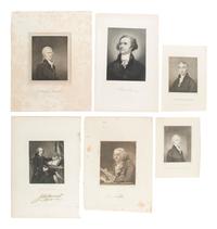 [AMERICANA]. A group of 21 engravings of founding fathers, presidents, and important American figures, comprising: