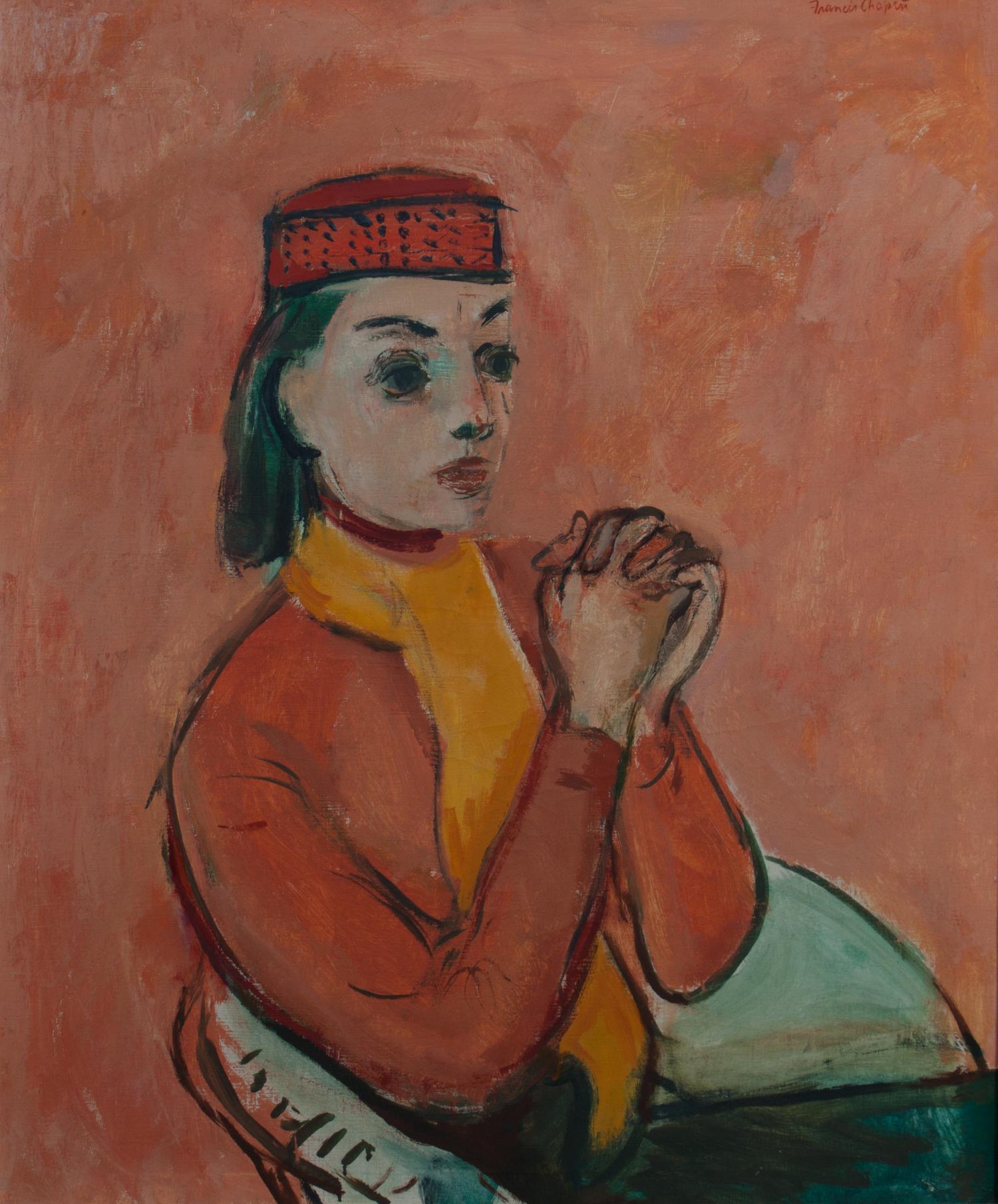 Francis Chapin, (American, 1899-1965), Portrait of Margo Hoff, 1954