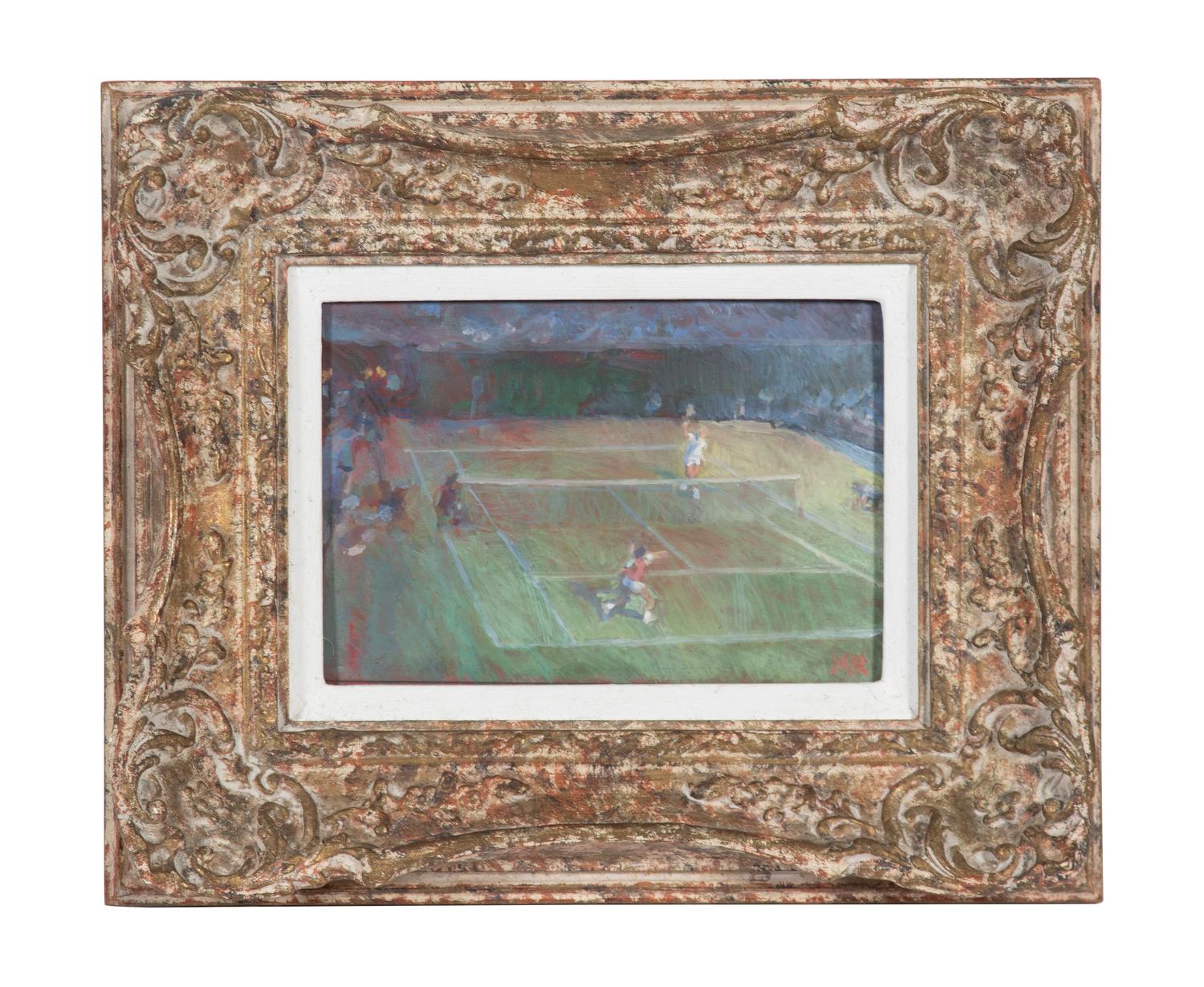 Mark Rowbotham, (English, b. 1959), Two Works; Wimbleton Match and Cricket on the Green