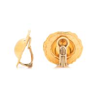 JEAN MAHIE, HIGH KARAT YELLOW GOLD EARCLIPS