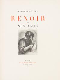 (RENOIR, PIERRE-AUGUSTE) RIVIERE, GEORGES. Renoir et ses amis. Paris, 1921. With one original etching.
