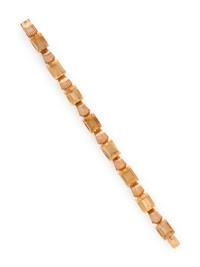 RETRO, YELLOW GOLD AND CITRINE BRACELET