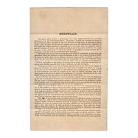 [African-Americana] May, Rev. Samuel J., and Evan Lewis, and George Benson, and Rowland Greene. Printed Circular Calling for the Formation of a National Anti-Slavery Society