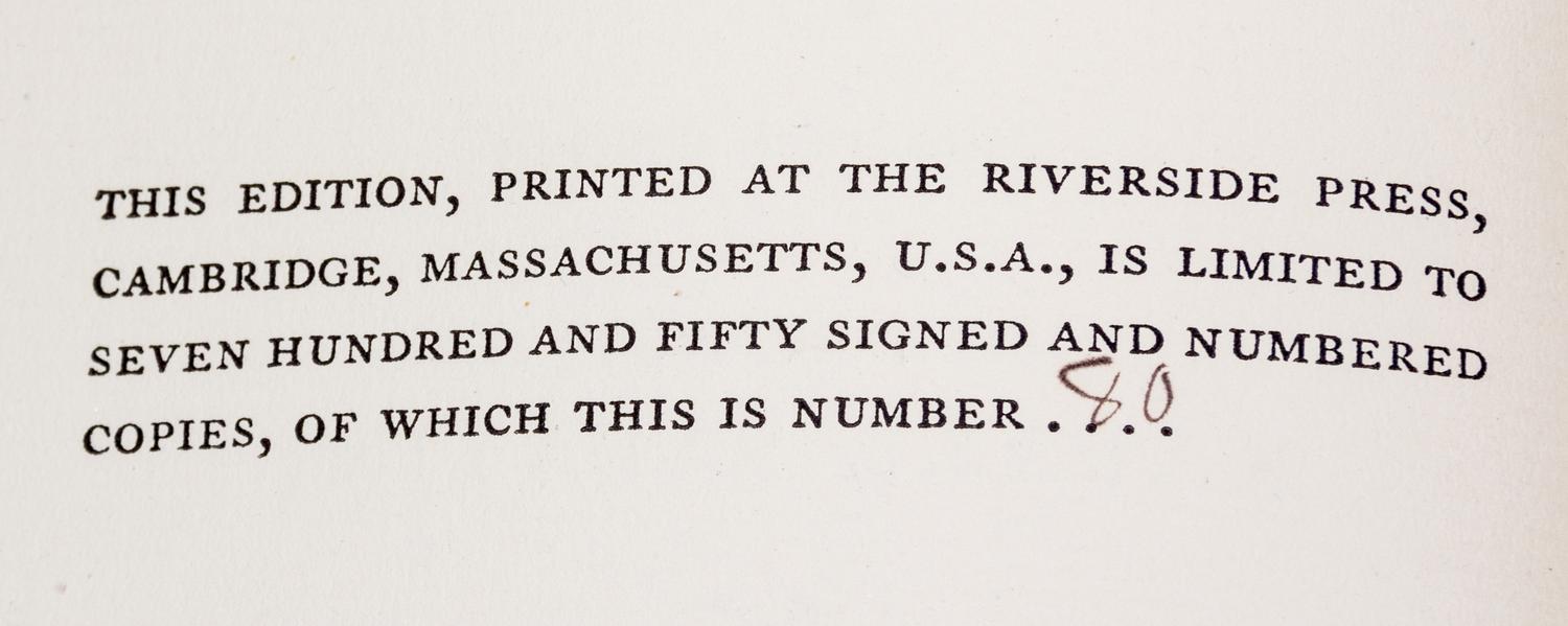 SABATINI, RAFAEL. The Writings. Cambridge, 1924-1933. Limited, signed.