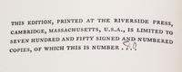 SABATINI, RAFAEL. The Writings. Cambridge, 1924-1933. Limited, signed.