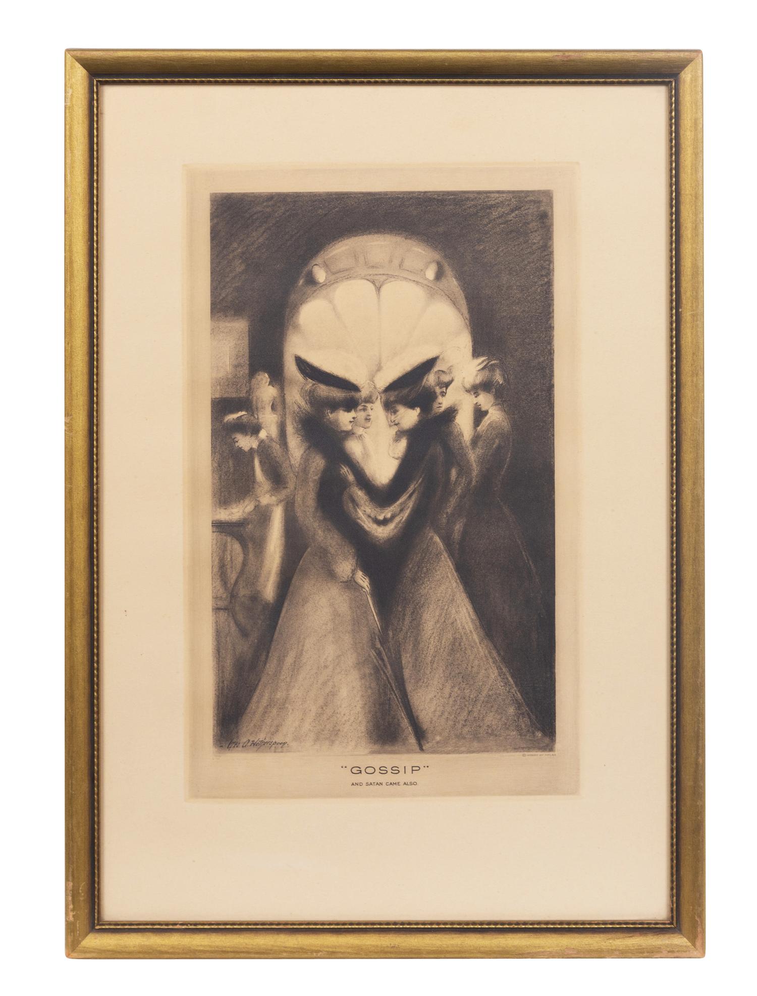 George A. Wotherspoon (20th century) Gossip and Satan Came…