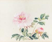 A Chinese Woodblock Print Album of Birds and Flowers Each 12 x 10 inches. — 20TH CENTURY