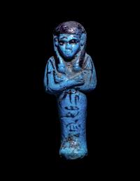 An Egyptian Faience Ushabti for Bak-Khonsu