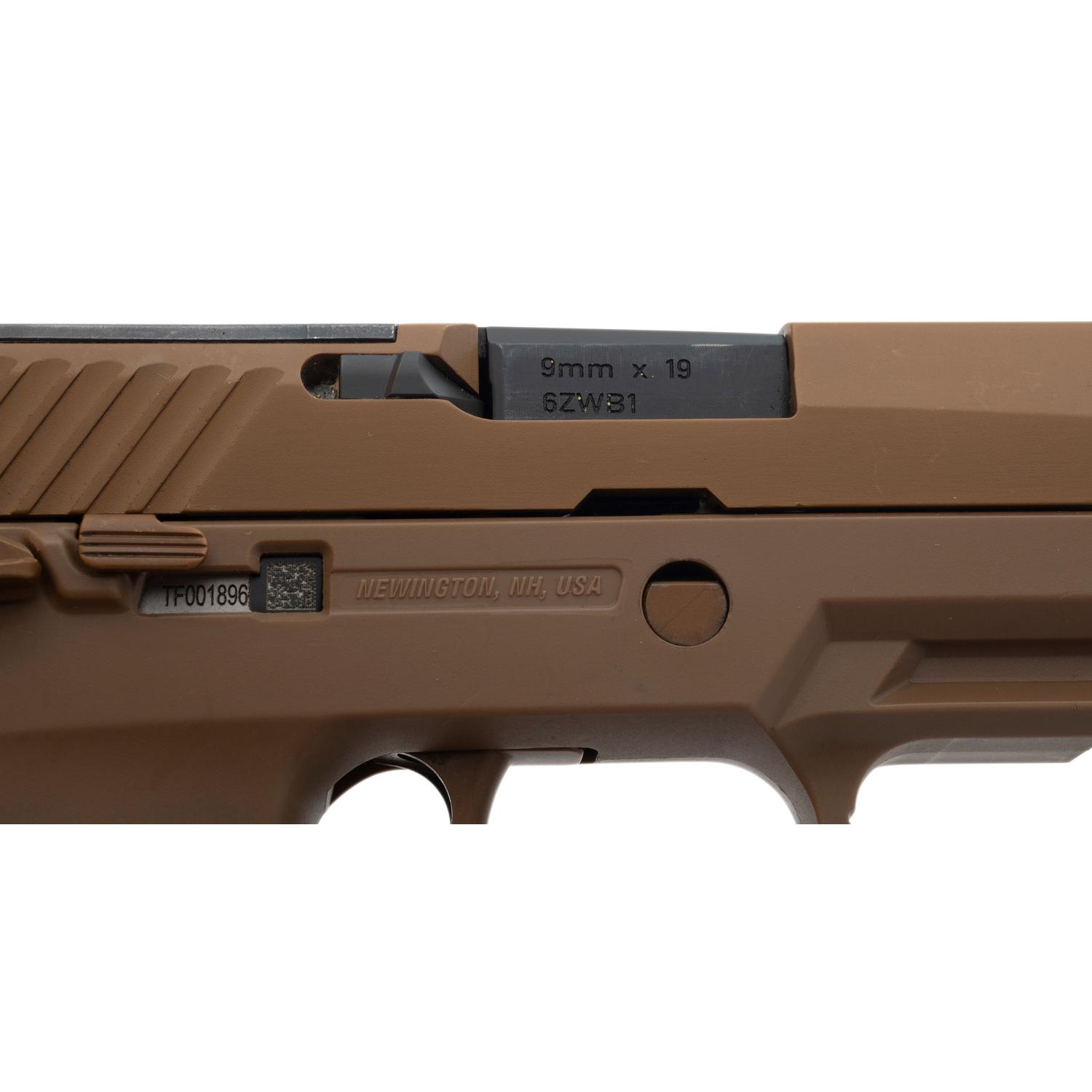 *Scarce Sig Sauer M17 Surplus with Brown Finished Small Parts in Box with Two Magazines