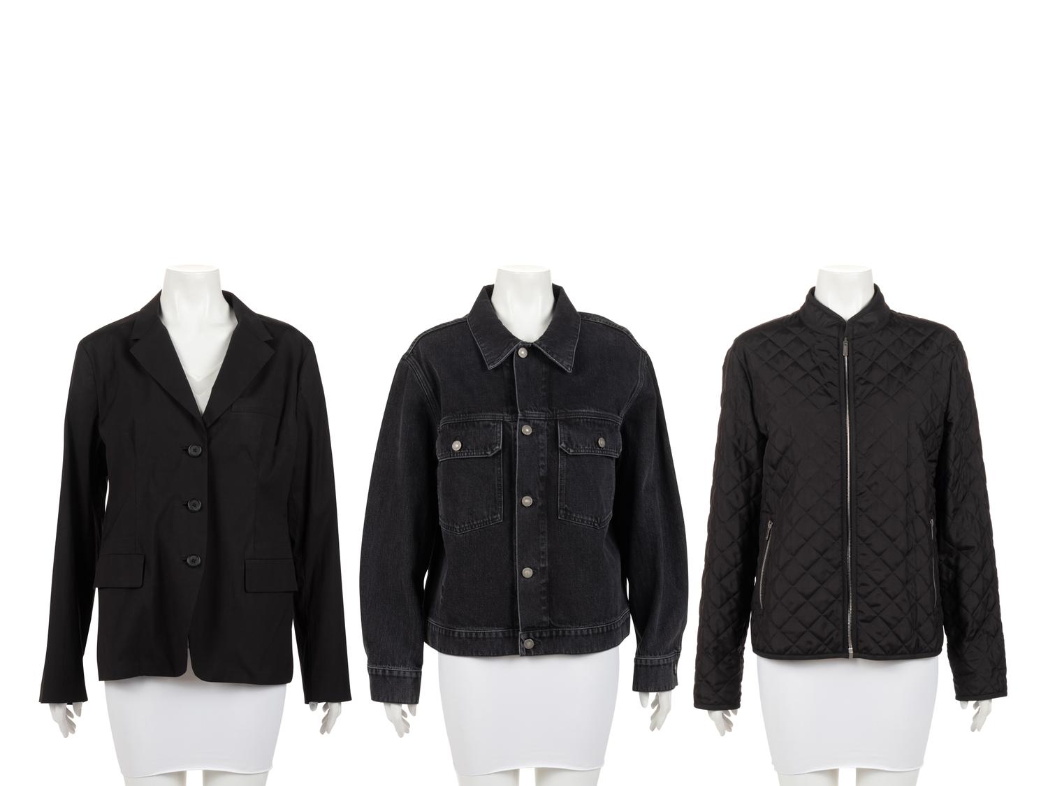 Three Designer Jackets: Two Dior and One Prada