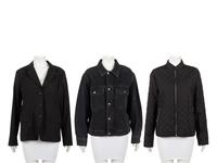 Three Designer Jackets: Two Dior and One Prada