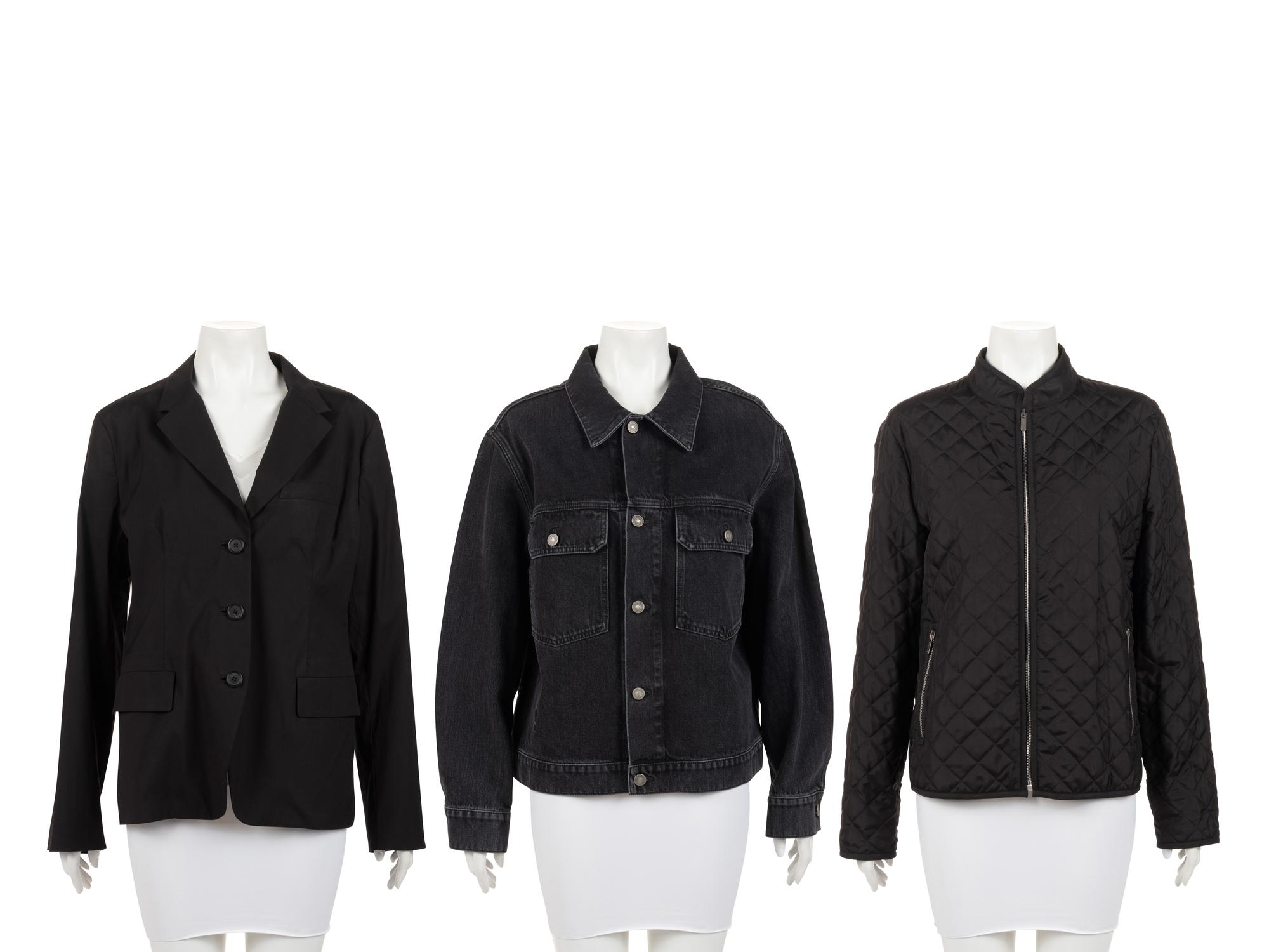 Three Designer Jackets: Two Dior and One Prada