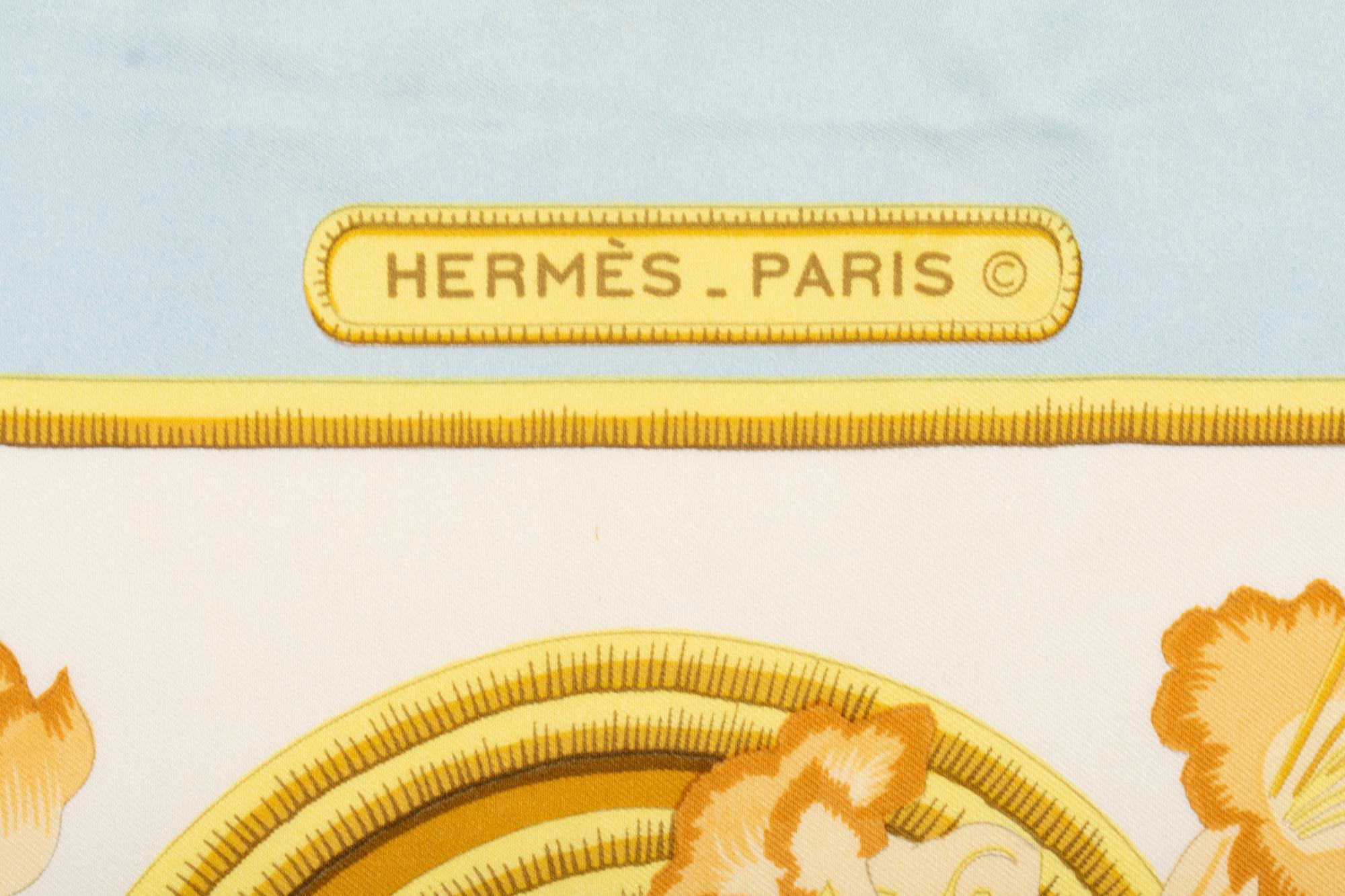 Three Hermès 90cm Silk Scarves