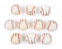 A Collection of 10 Hall of Fame Manager Signed Autograph Baseballs (JSA)