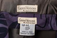 Two Gianni Versace Items: Coat and Silk Shirt, c.1980s