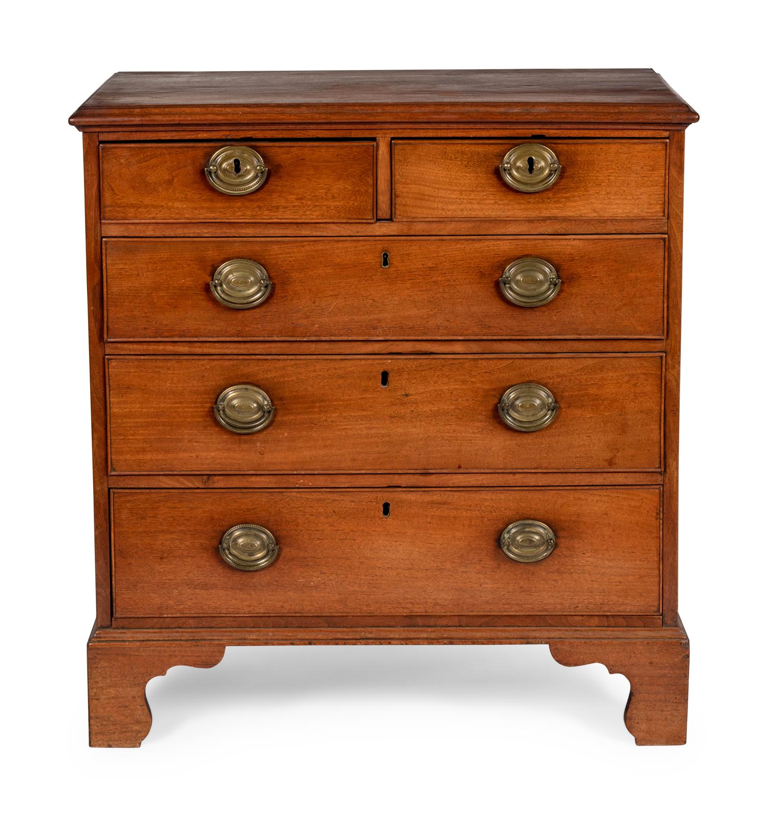 A Chippendale Walnut Chest of Drawers