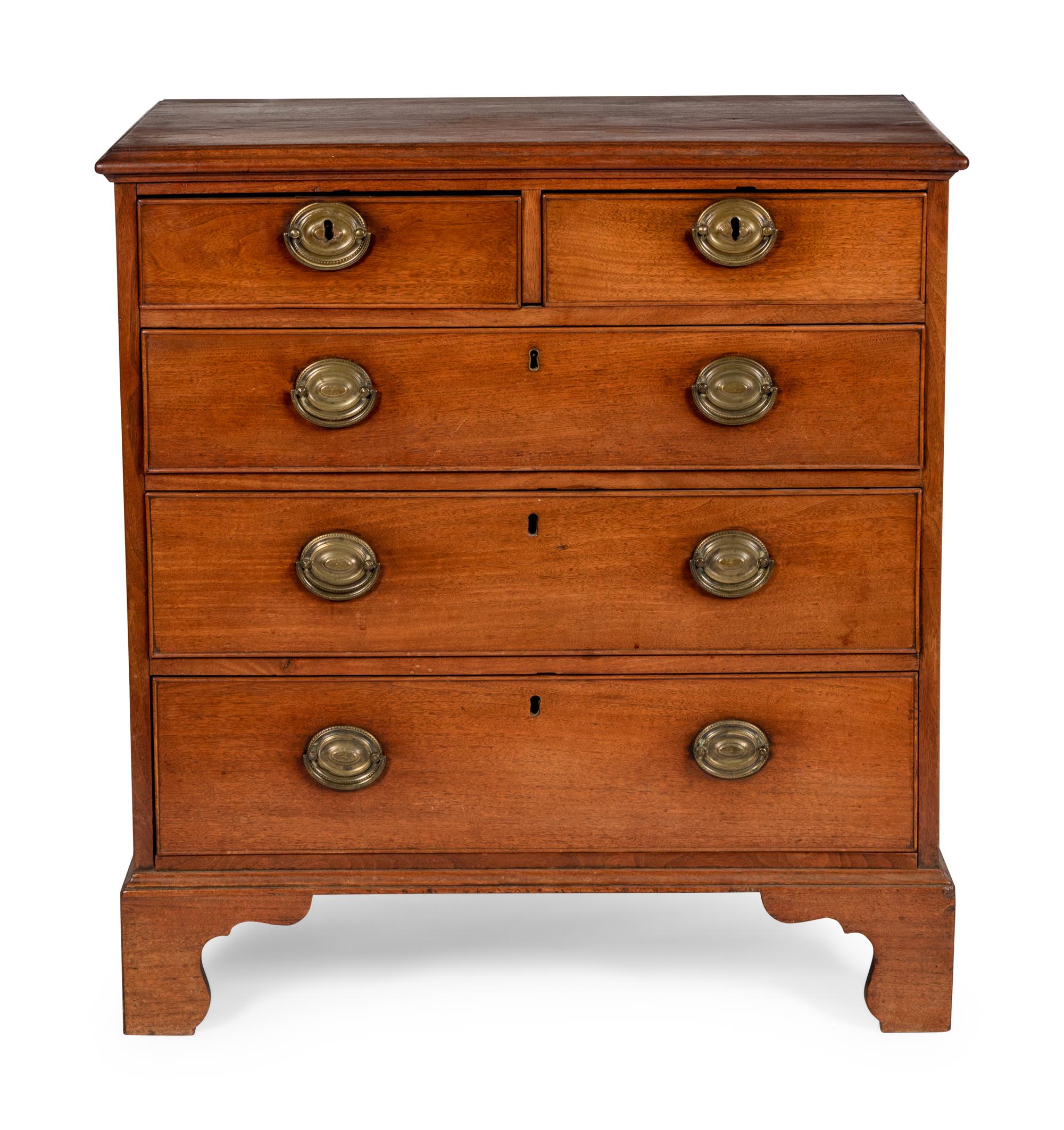 A Chippendale Walnut Chest of Drawers