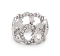 CARTIER, WHITE GOLD AND DIAMOND 'C DE CARTIER' RING