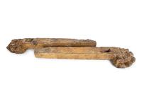 A Pair of Italian Carved Walnut Lion Paw Table Legs — 16TH CENTURY
