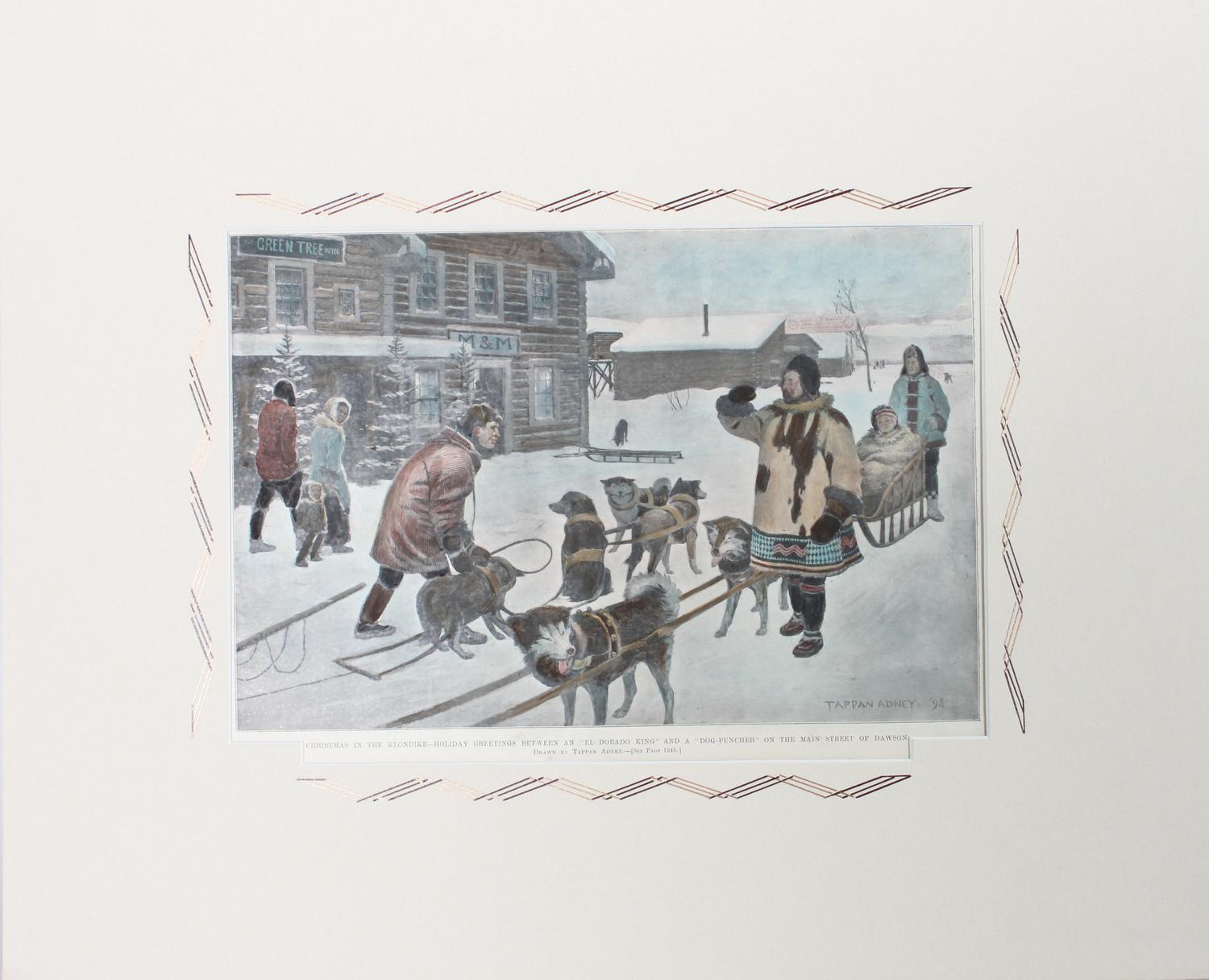 Six Hand Colored Winter Sports Prints Height 15 x width 10 inches (largest) — LATE 19th CENTURY