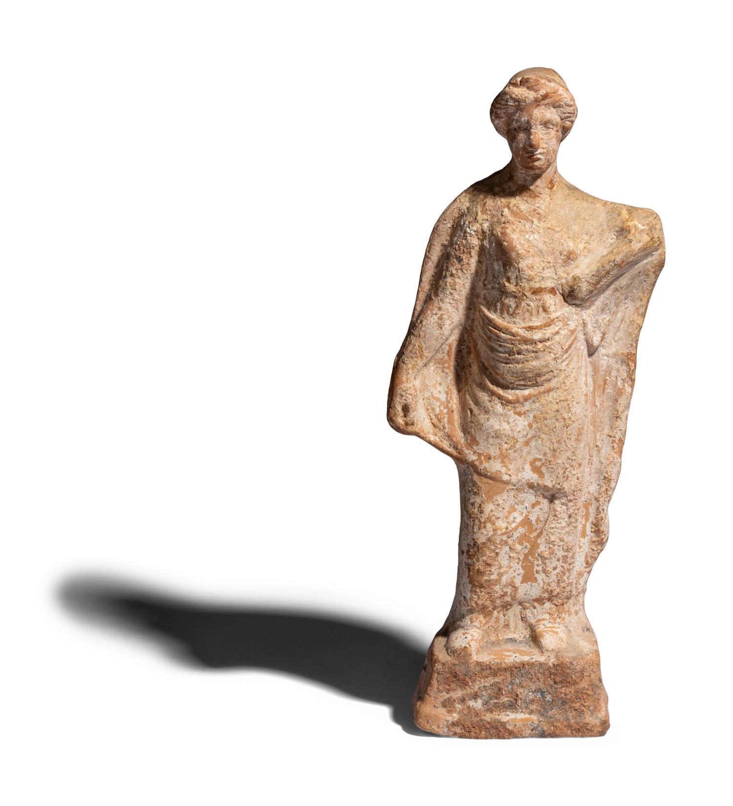 A Greek Terracotta Male Figure