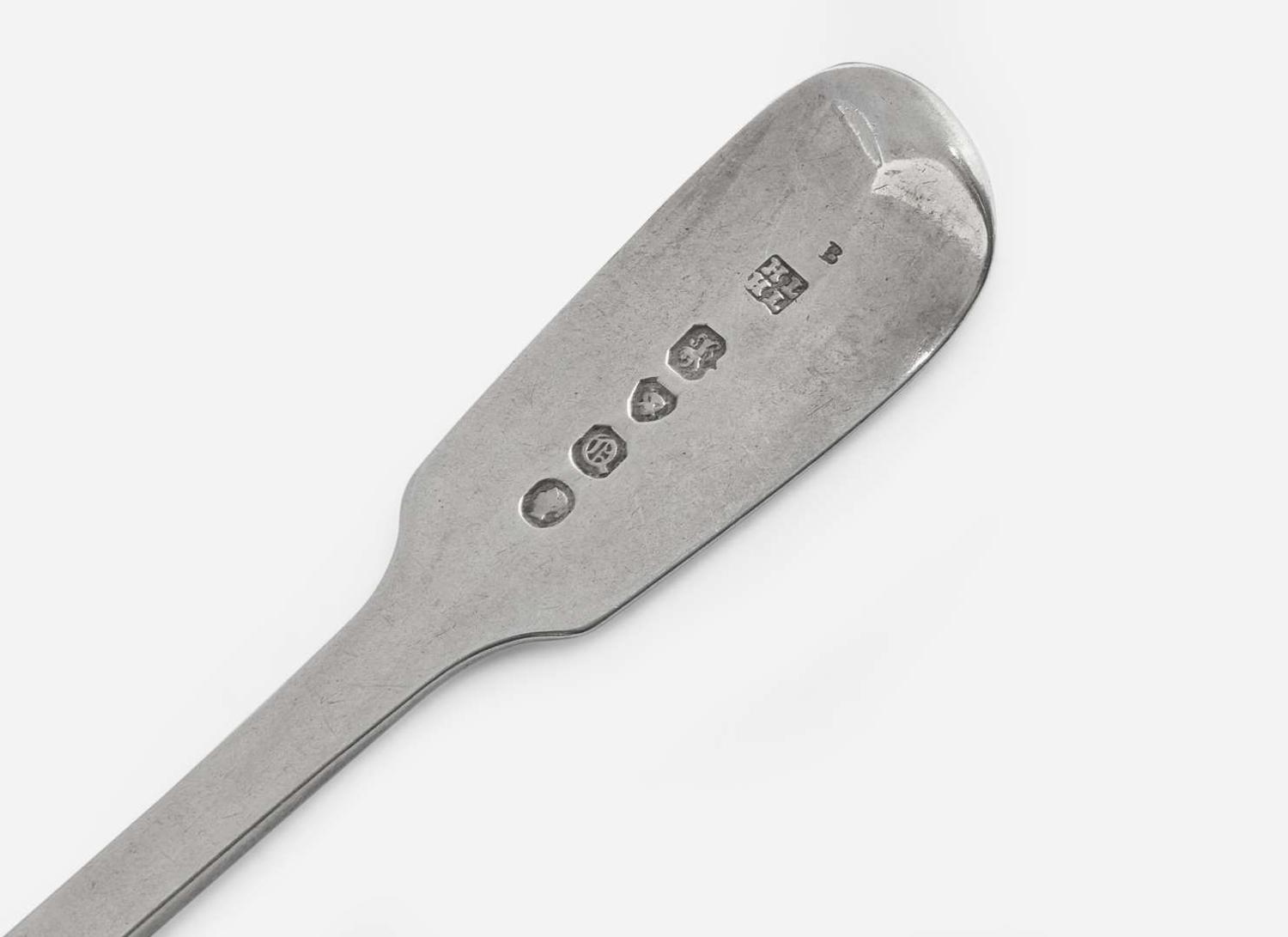 An assembled group of twenty George IV and Victorian sterling silver flatware, various makers, London and Chester, various dates ranging 1822-1893