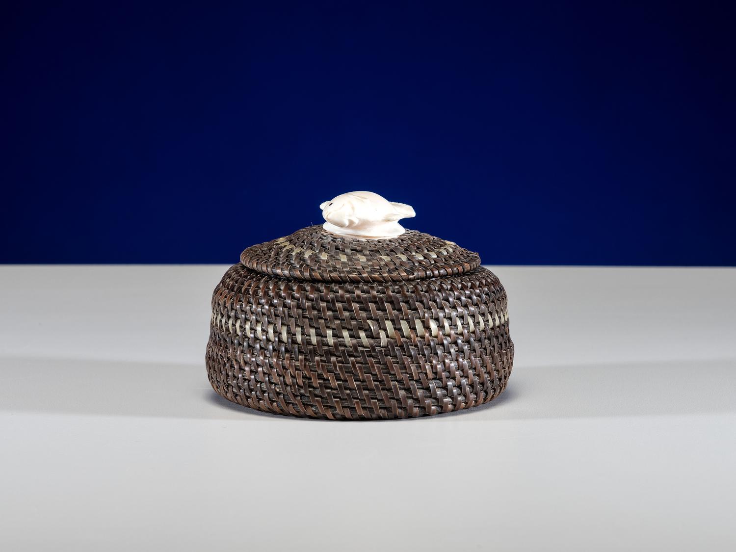 Baleen Basket, Halibut Finial