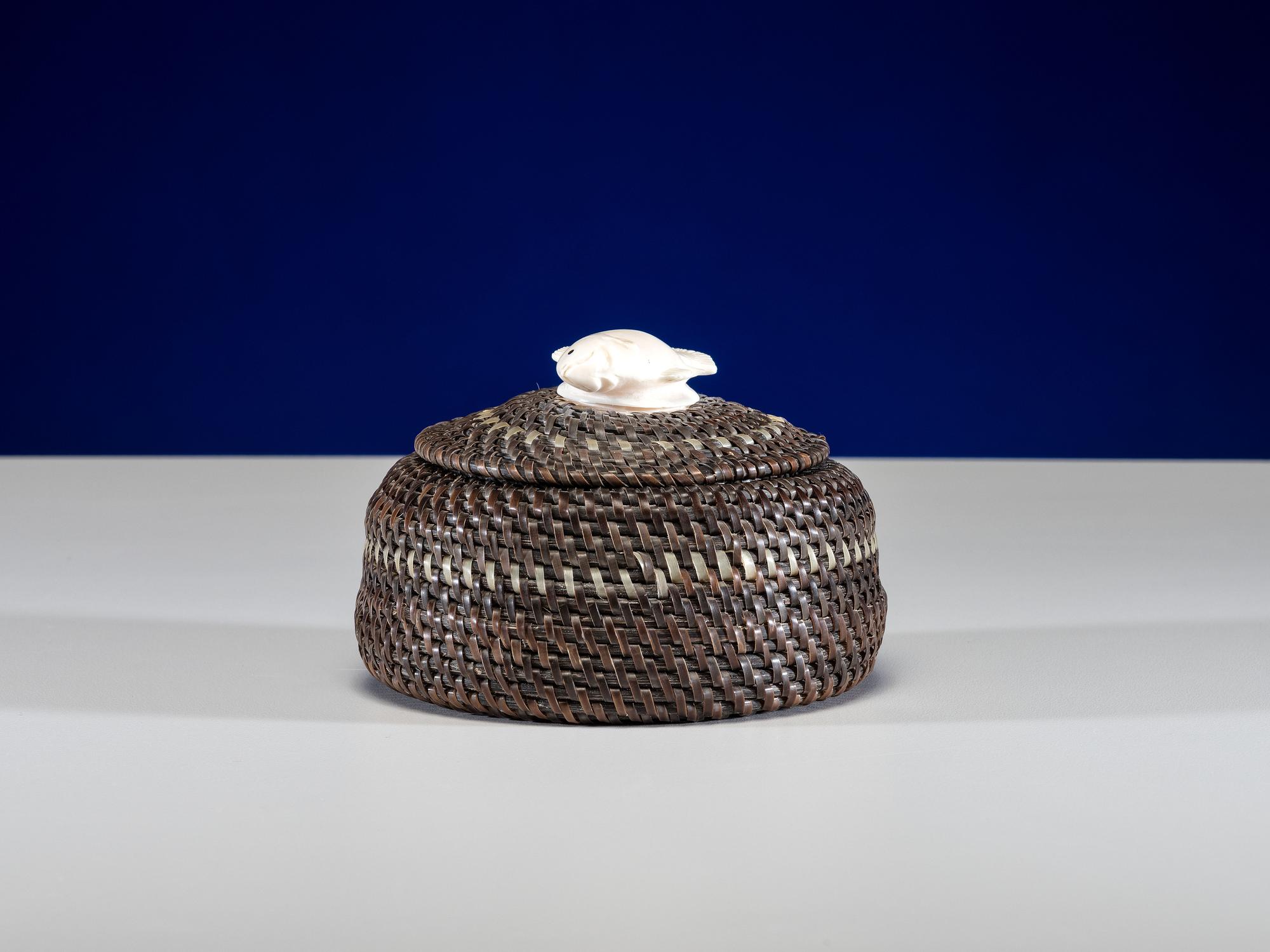 Baleen Basket, Halibut Finial