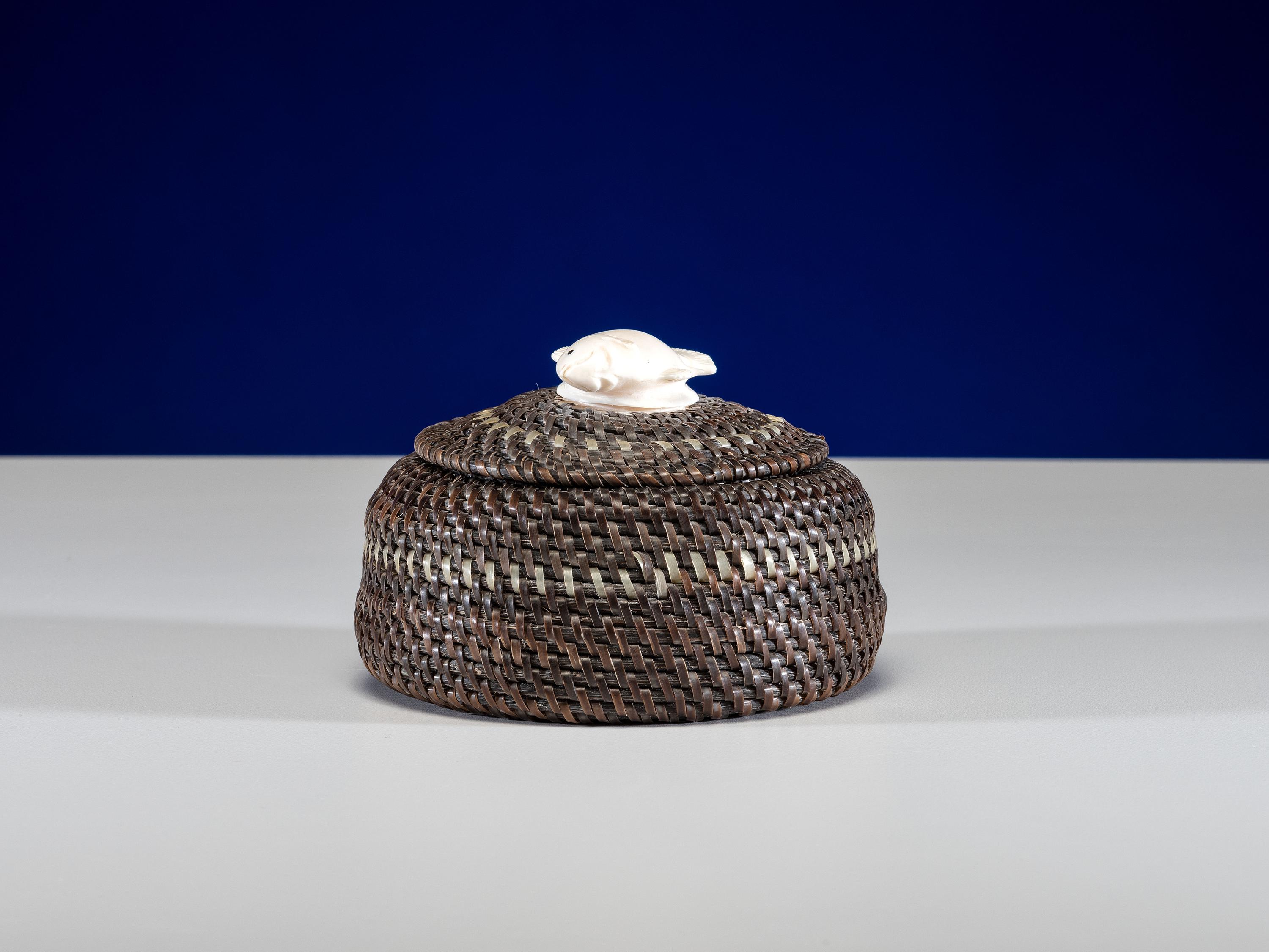 Baleen Basket, Halibut Finial