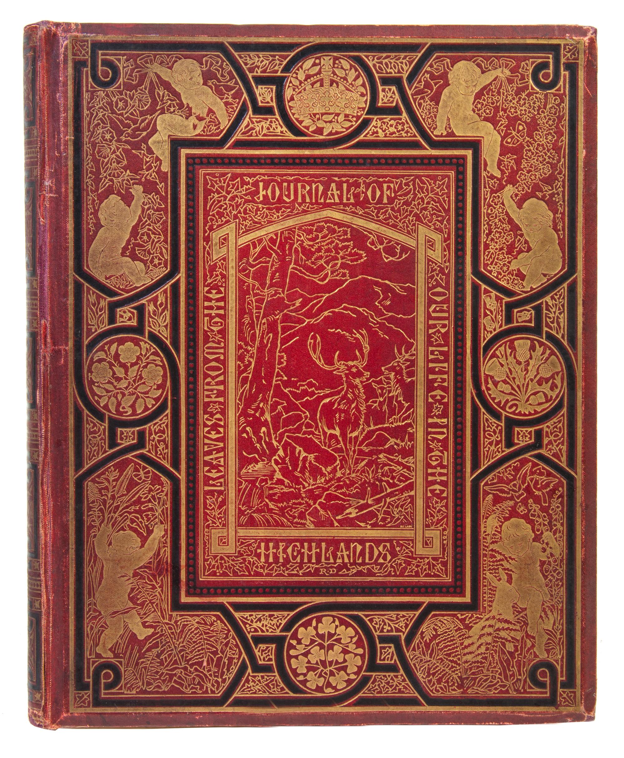 (QUEEN VICTORIA) HELPS, ARTHUR, ed. Leaves from the Journal of Our Life in the Highlands... London, 1868. Inscribed by Queen Victoria.