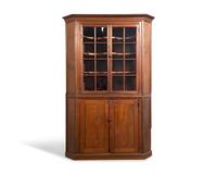 A Chippendale Pine Corner Cupboard